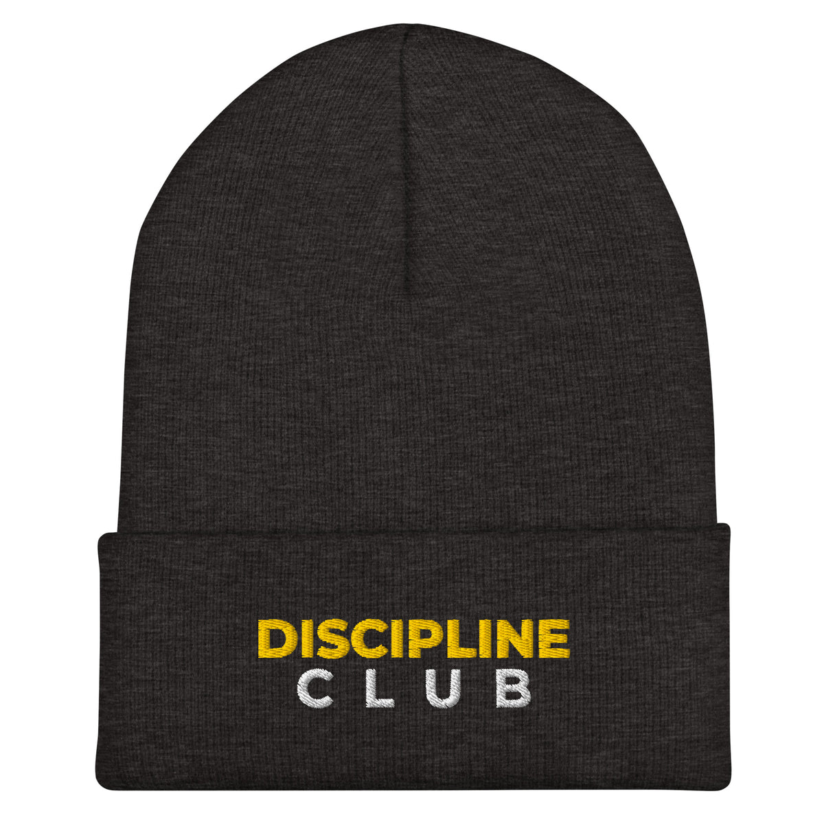 Discipline Club Beanie in grey, front