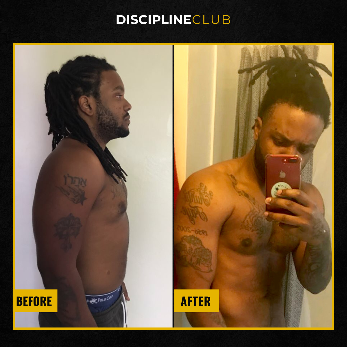 Discipline Club client Aaron, down 30 lbs in 3 months