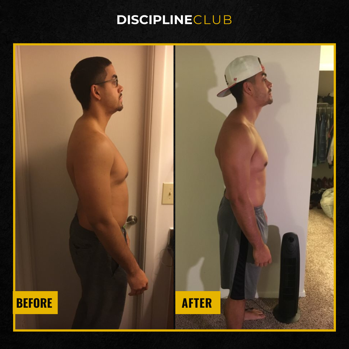 Discipline Club client Alan, down 20 lbs in 2 months