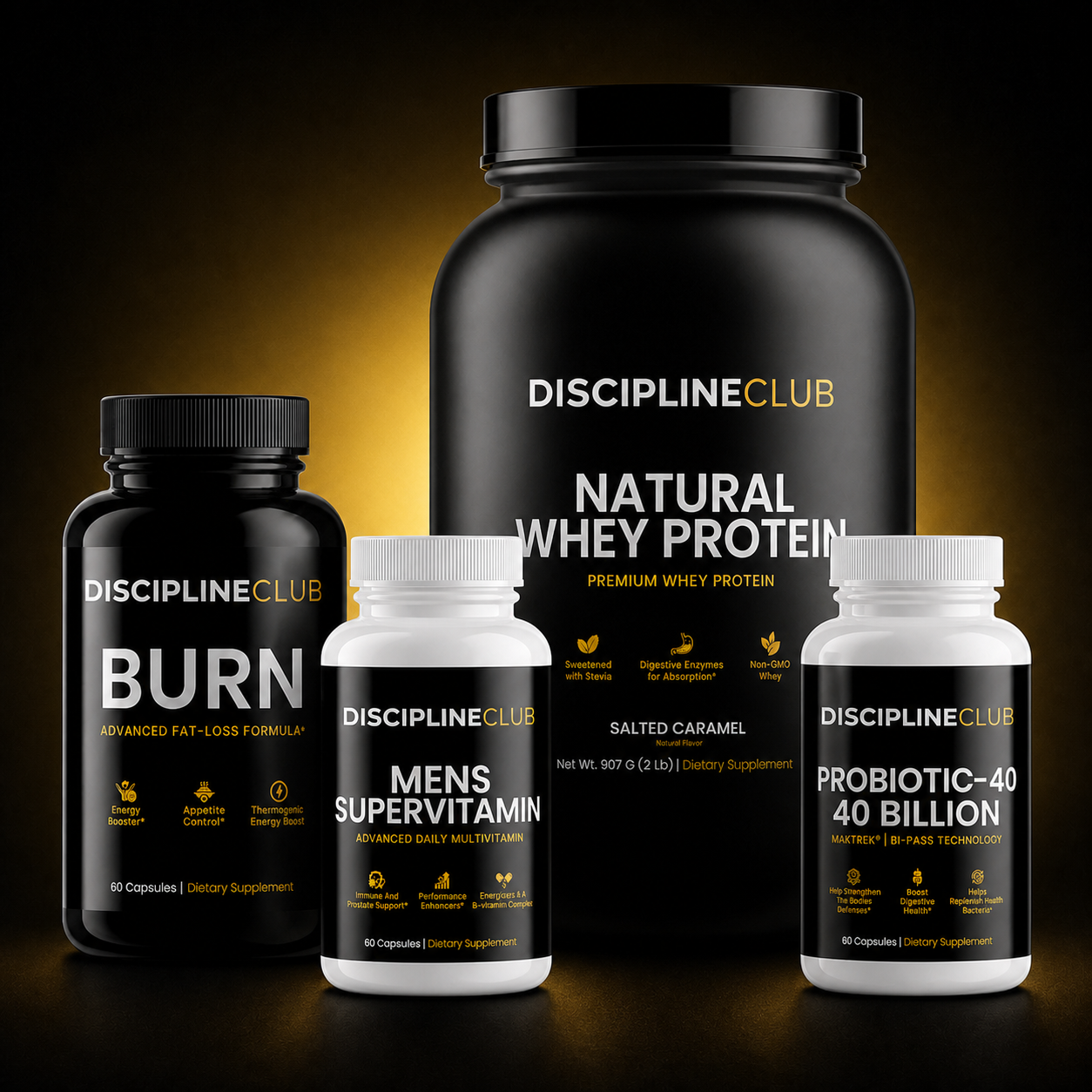 Discipline Club Super Burn Stack — front