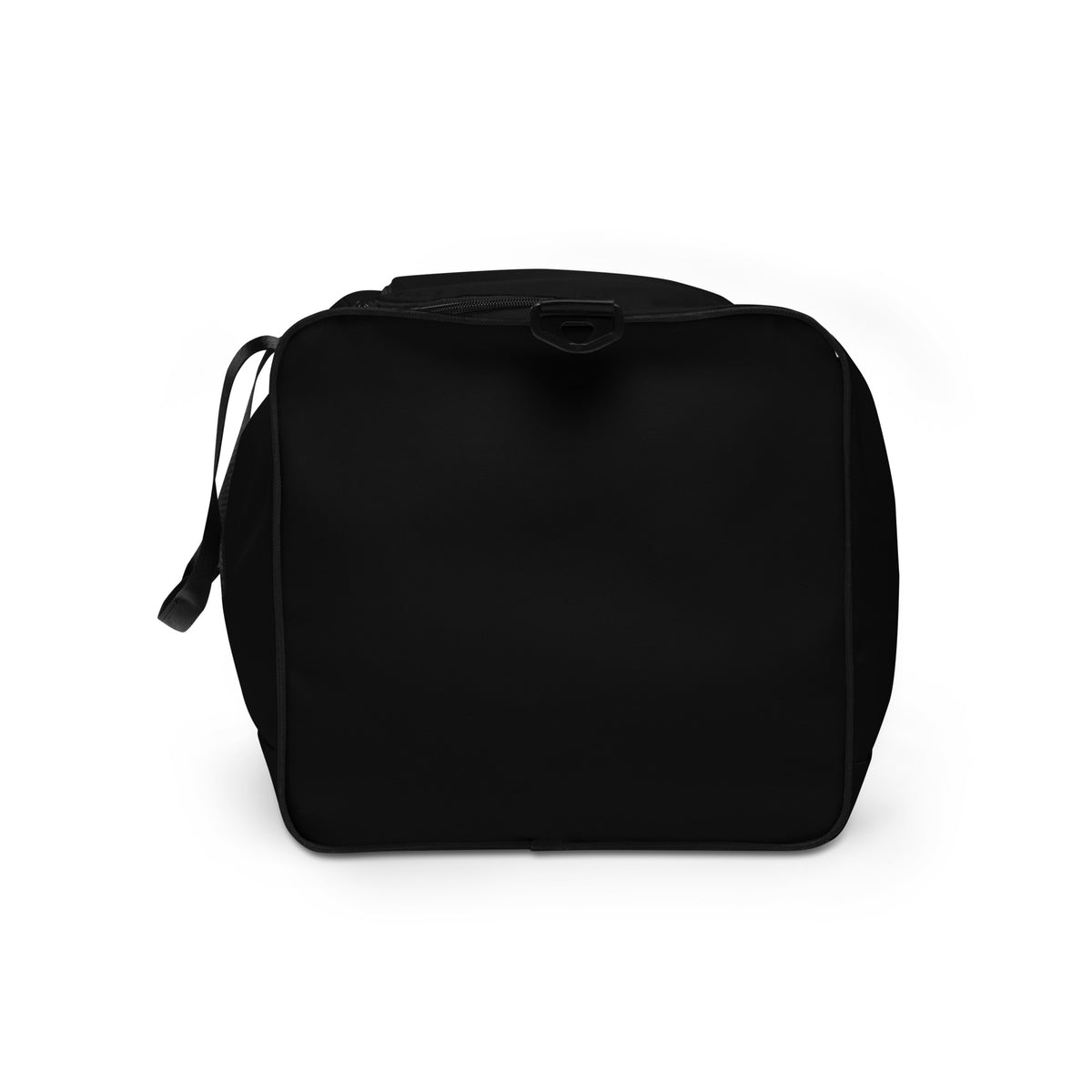 Discipline Club Duffle Bag in black, left side