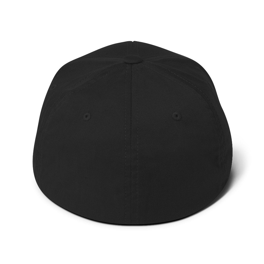 Discipline Club Crest Structured Cap in black, back