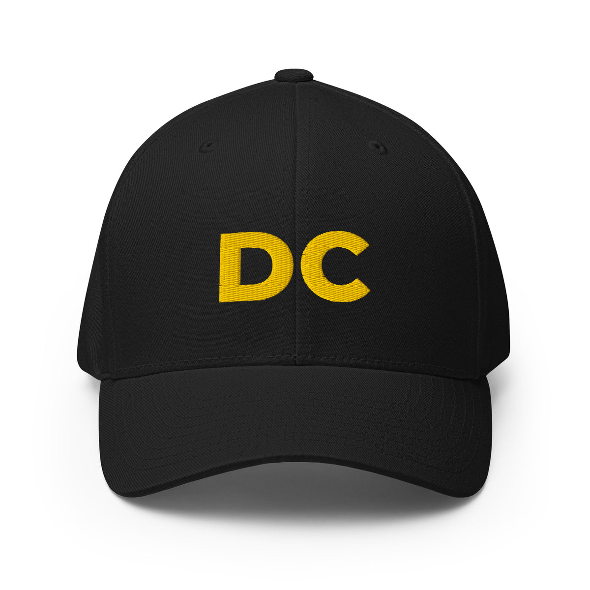 Discipline Club DC Structured Cap in black, front