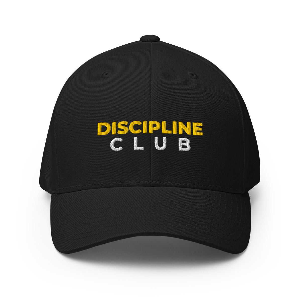Discipline Club Signature Structured Cap in black, front