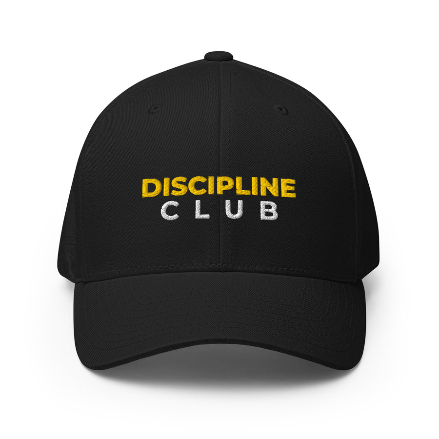 Discipline Club Signature Structured Cap in black, front