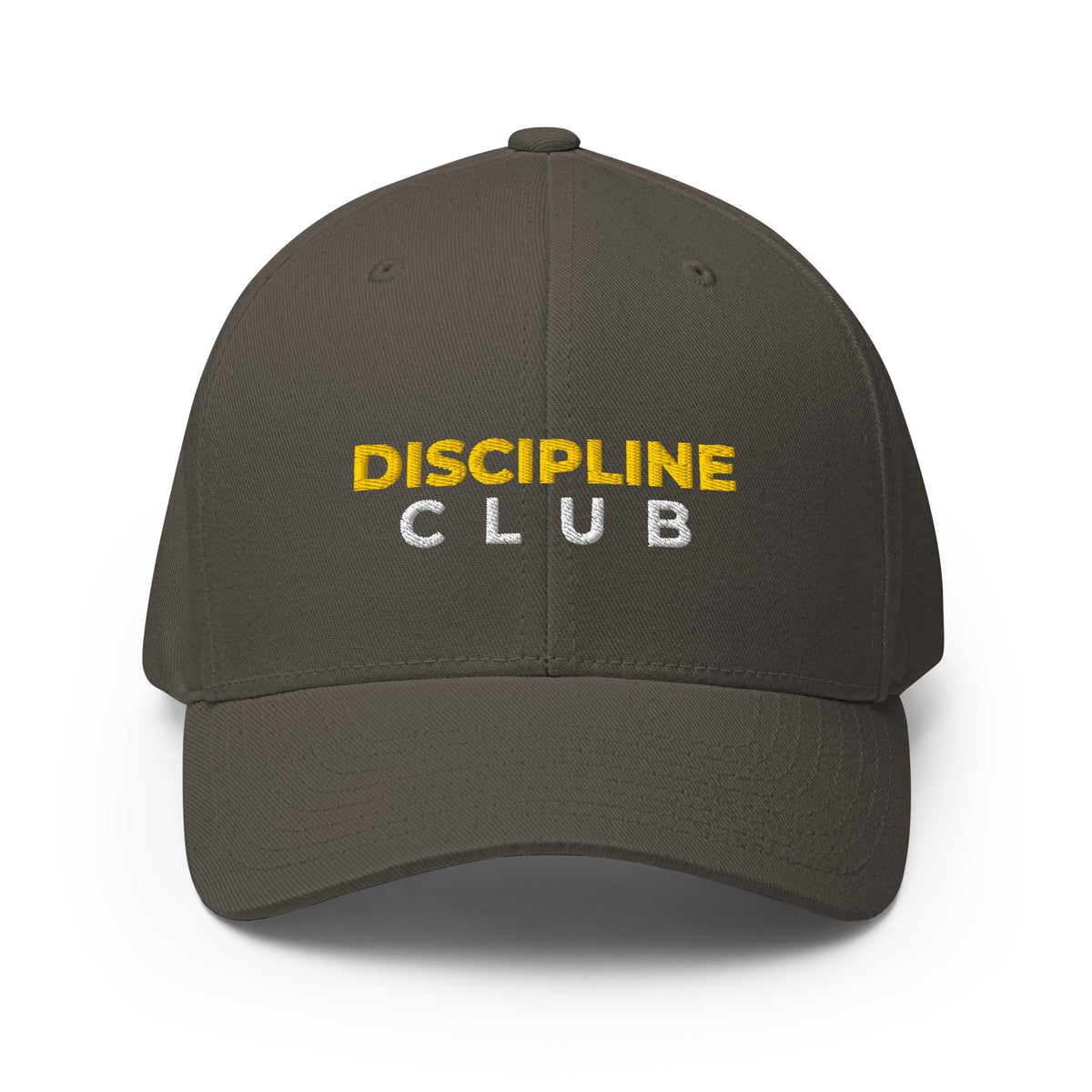 Discipline Club Signature Structured Cap in grey, front