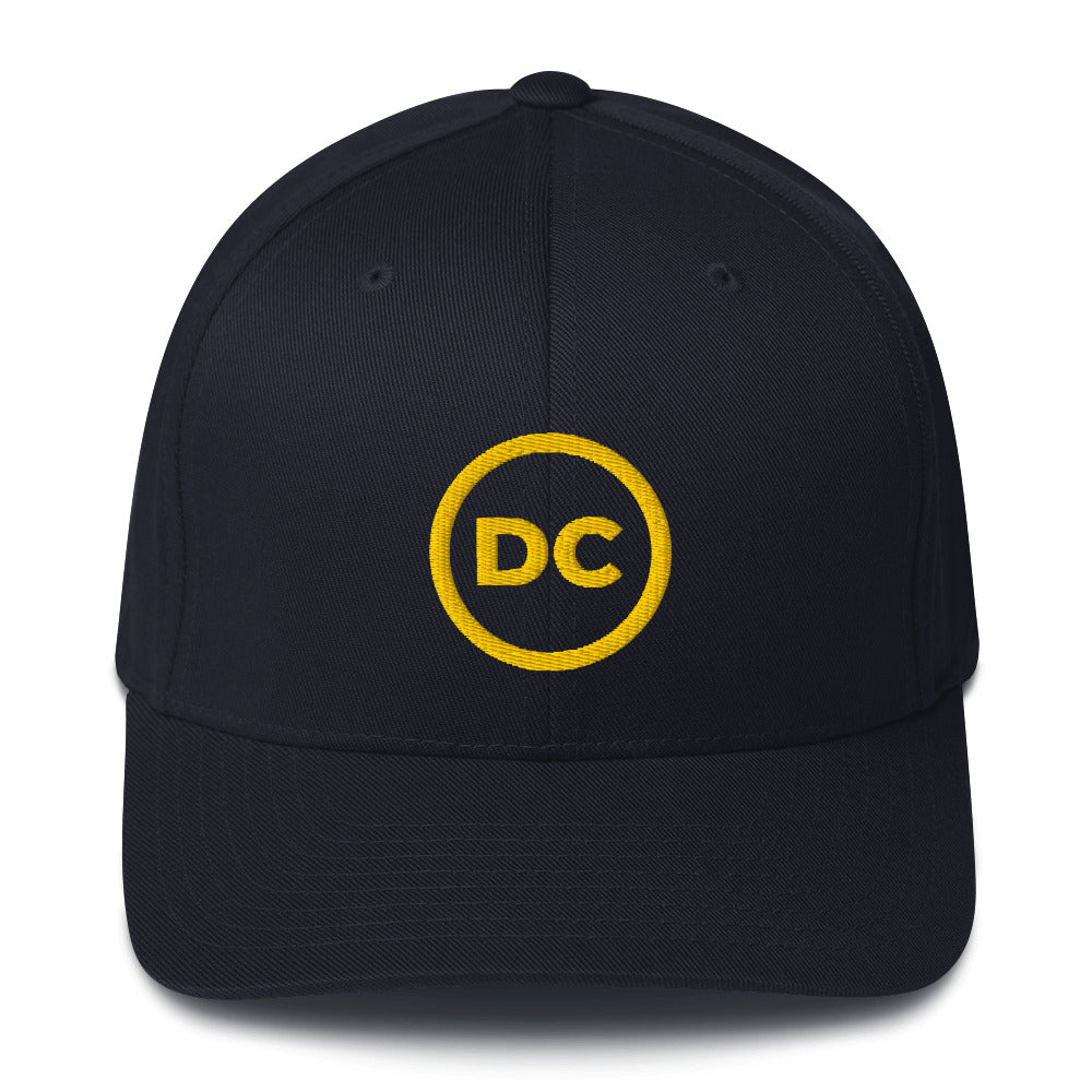 Discipline Club Crest Structured Cap in navy, front