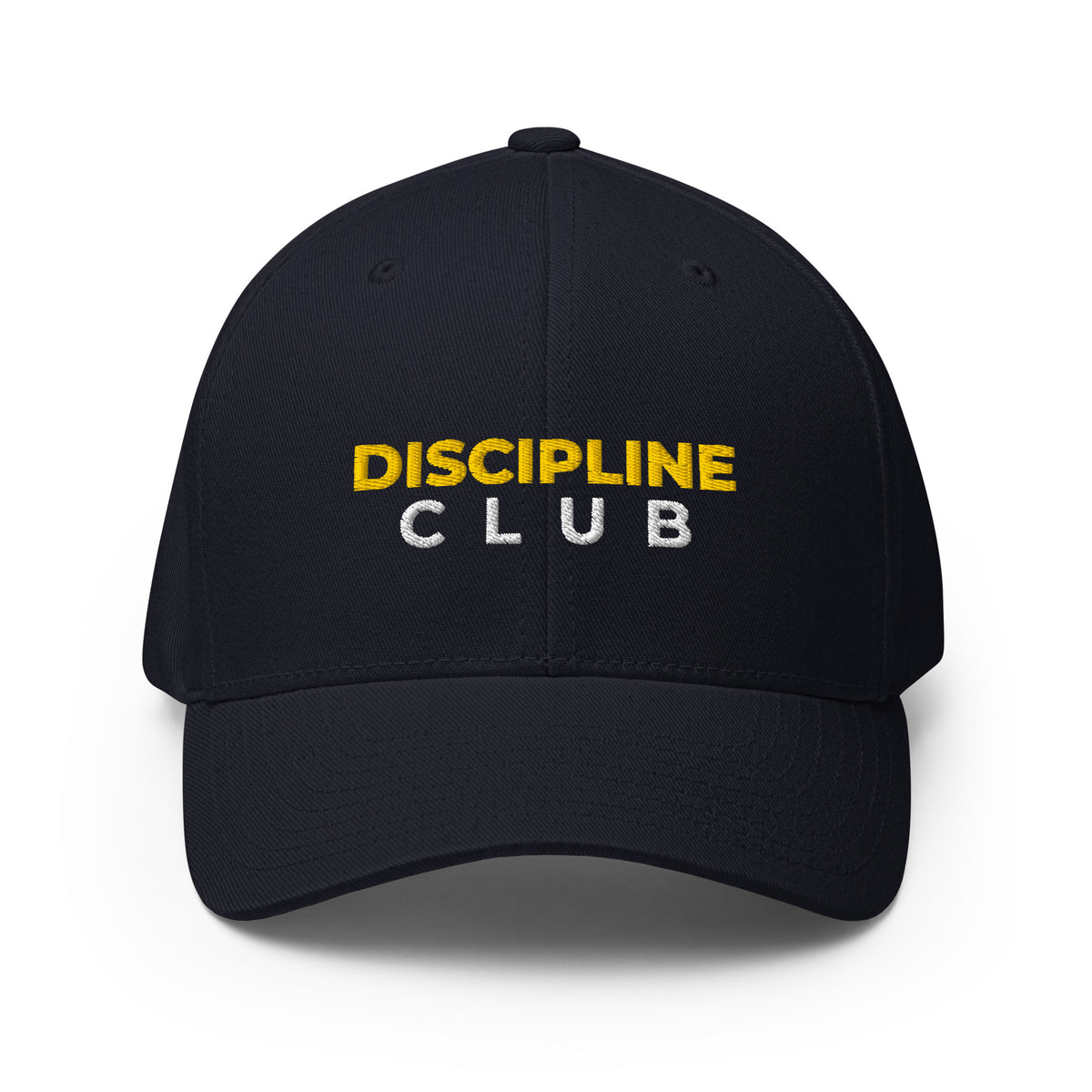 Discipline Club Signature Structured Cap in navy, front