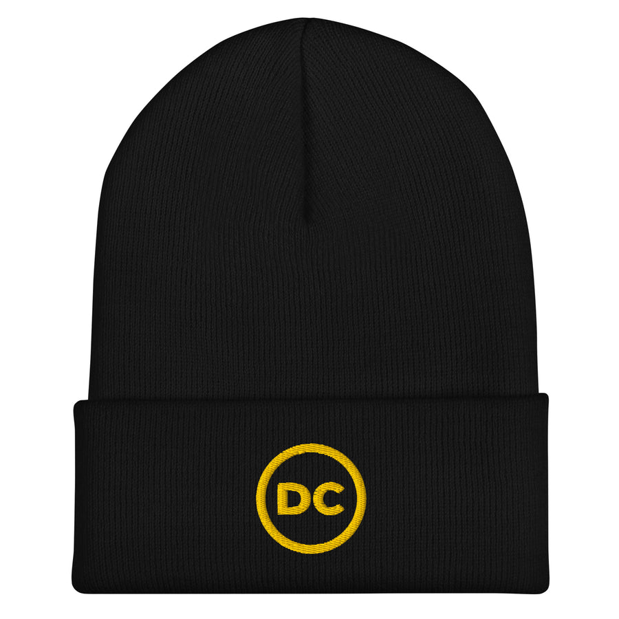 Discipline Club Crest Beanie in black, front