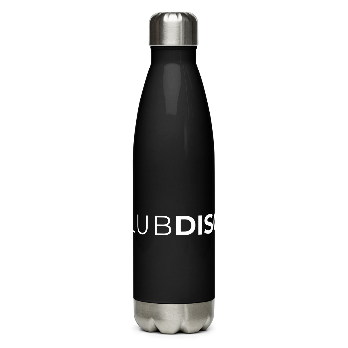 Discipline Club water bottle, lifestyle view