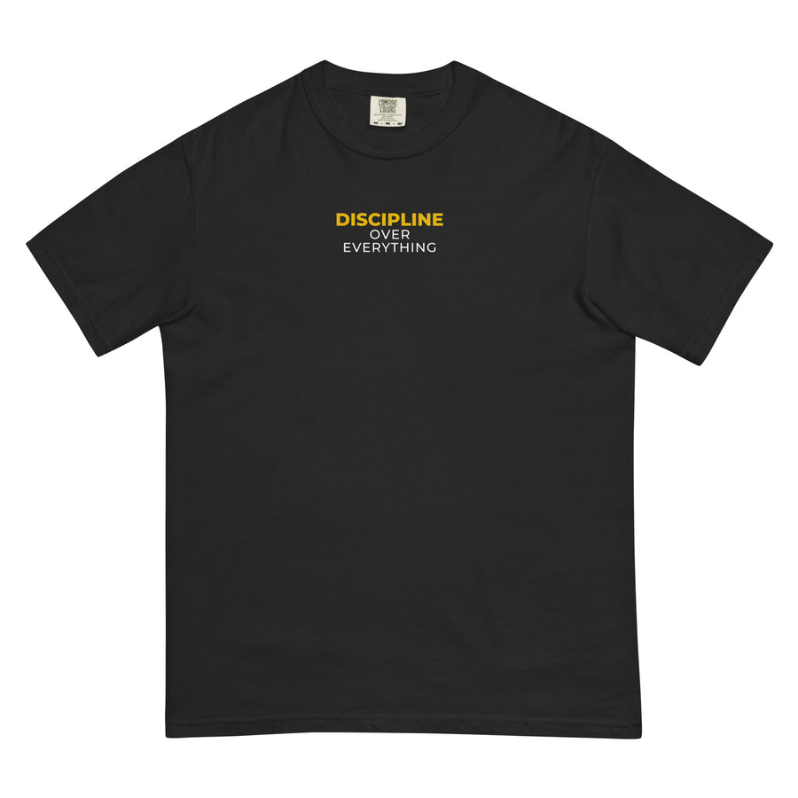 Discipline Over Everything Training Tee in black, front