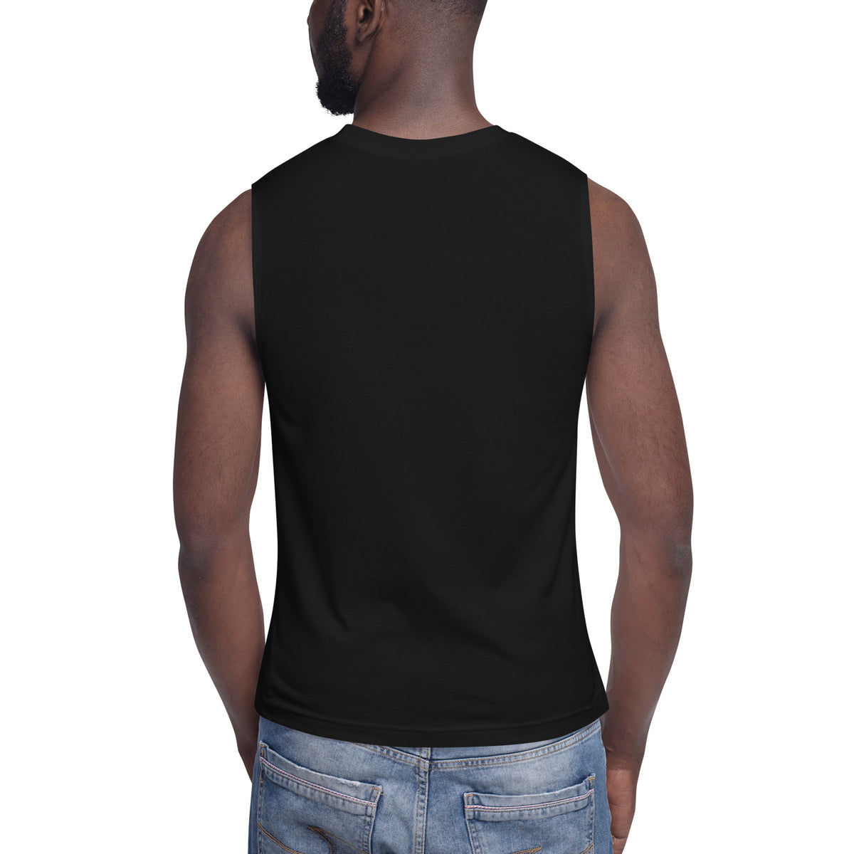 Discipline Club Training Tank in black, back