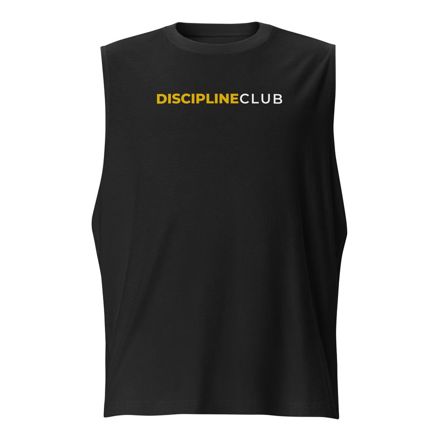 Discipline Club Training Tank in black, front